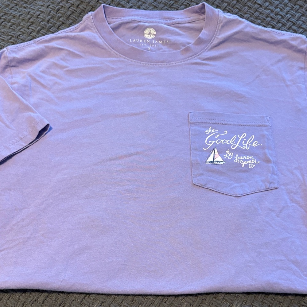 Lauren James Lavender Short Sleeve Tee
